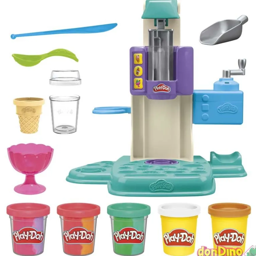 Heladeria multicolor play-doh 5 botes