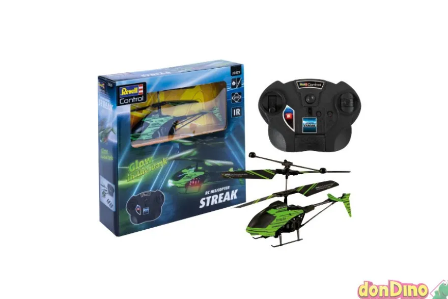 Helicoptero r/c streak glow in the dark
