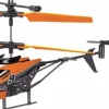 Helicoptero volador flog 2 r/c naranja - aluminio - con luz y batería