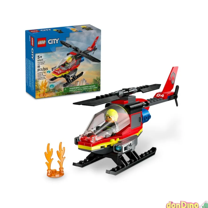 Helicóptero Rescate Bomberos Lego City