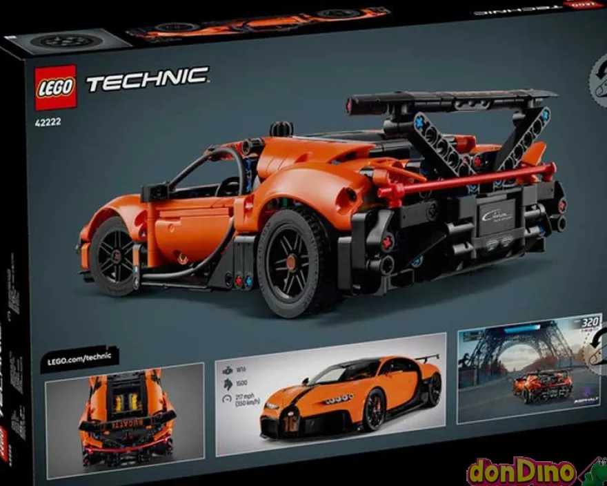 Hipercoche bugatti chiron pur sport lego technic - 771 pzas.