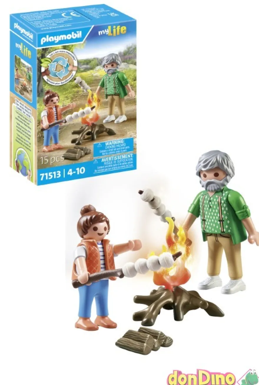 Hoguera con malvaviscos playmobil my life - 15 pzas.