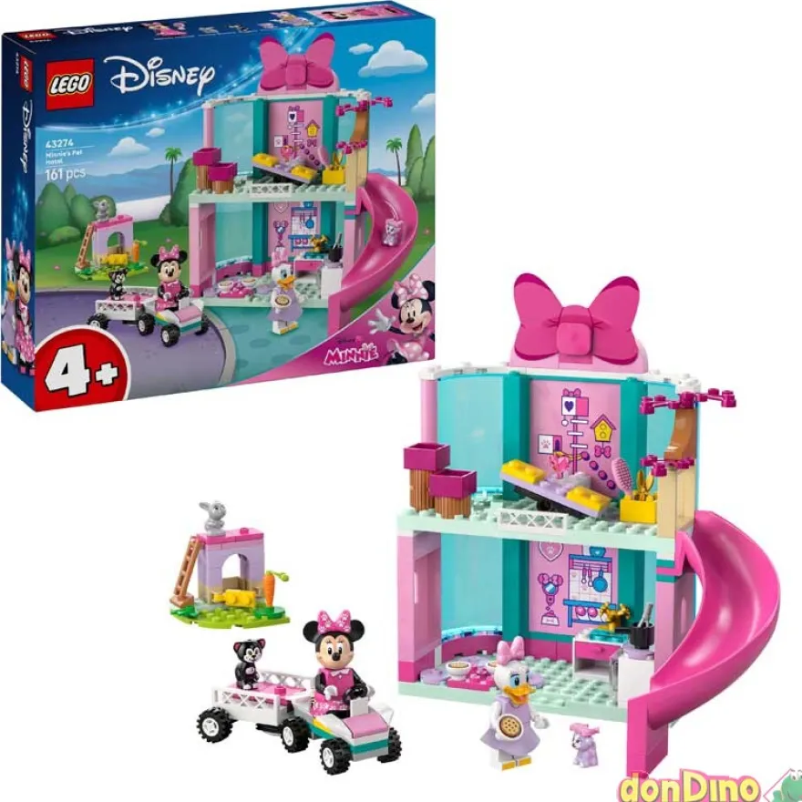 Hotel de mascotas de minnie lego d lego disney - 161 pzas.