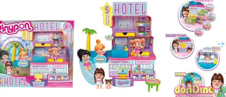 Hotel 5 estrellas pinypon +15 accesorios