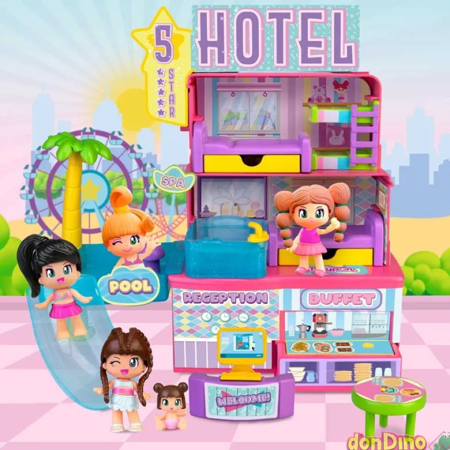 Hotel 5 estrellas pinypon +15 accesorios