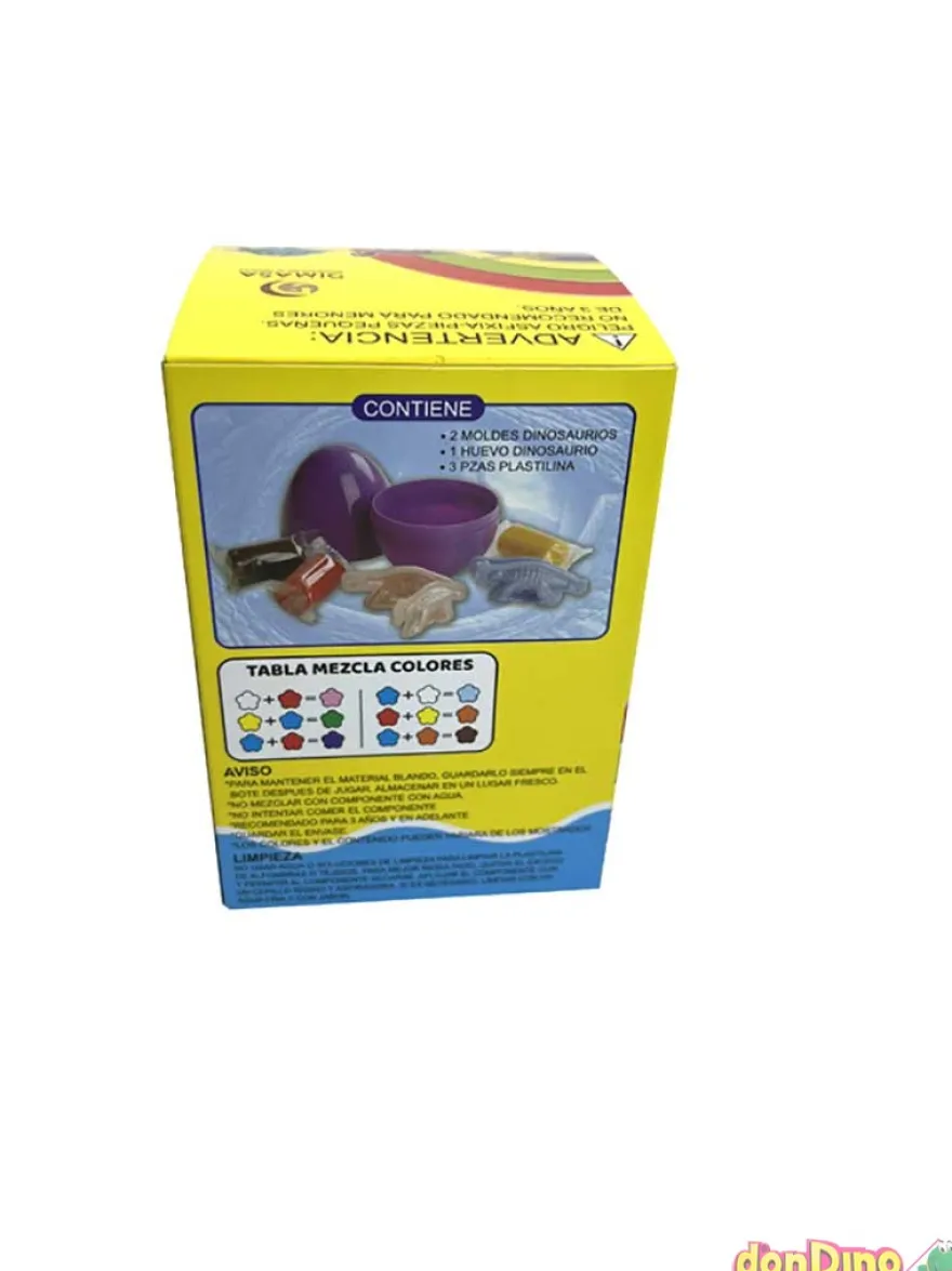 Huevo dinosaurio plastilina 3d