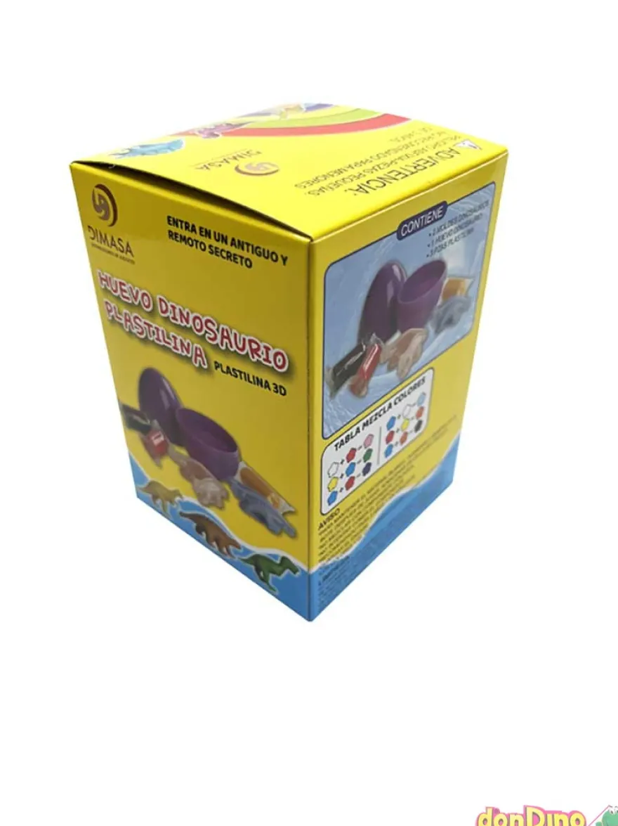 Huevo dinosaurio plastilina 3d