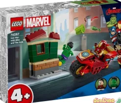 Iron man c/moto y hulk lego marvel