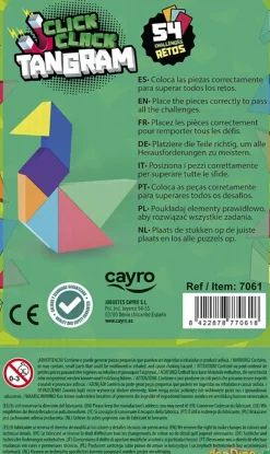 Juego click clack tangram 54 retos