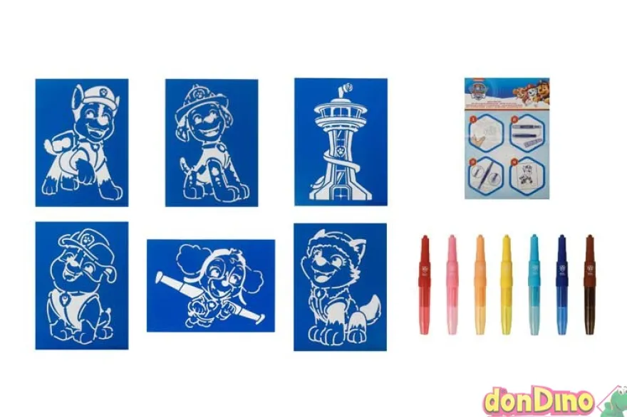 Juego de boligrafos patrulla canina spray & create