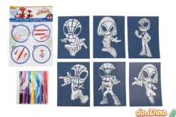 Juego de boligrafos spidey spray & create