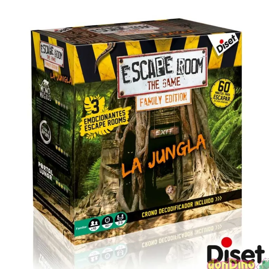 Juego escape room family edition la jungla - 3 scape rooms