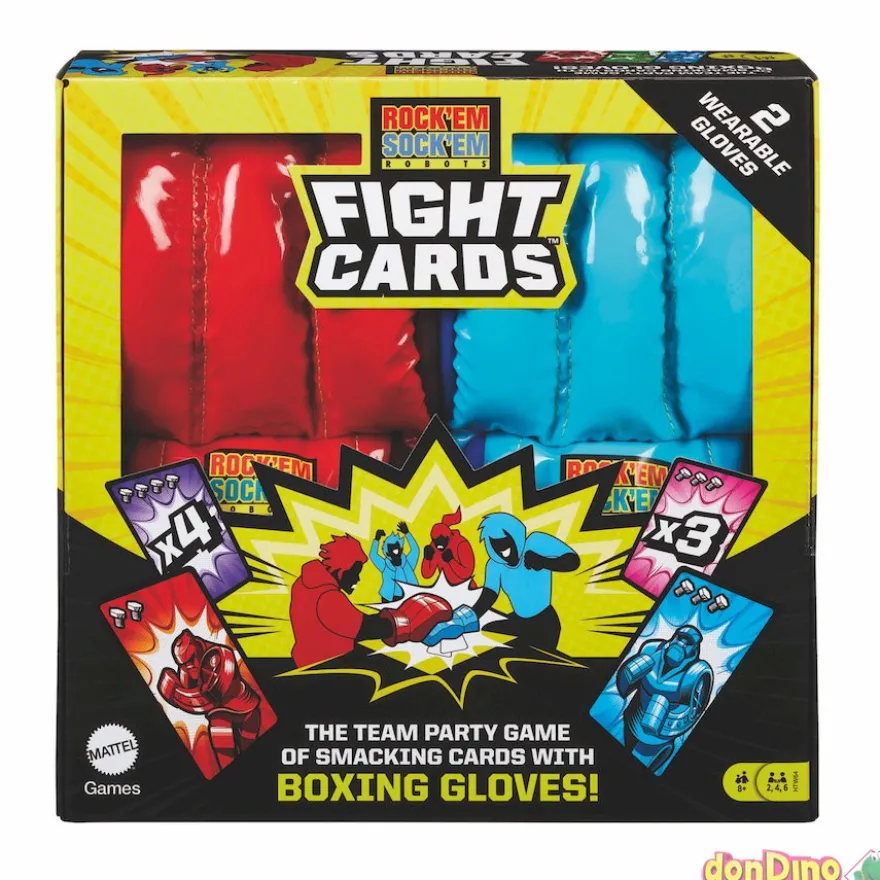 Juego fight cards rock'em sock'em robots - c/2 guantes intercambiables