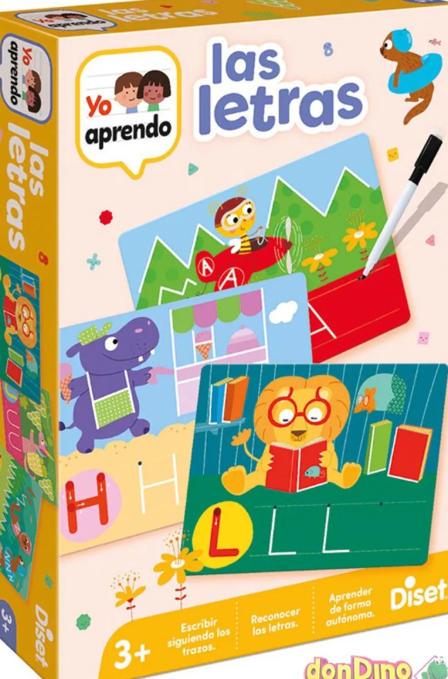 Juego las letras yo aprendo 27 láminas borrables + rotulador
