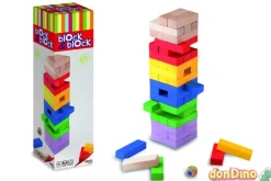 Juego madera block & block colores 54 pzas. 69x15x23 mm.