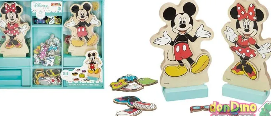 Juego magnetico madera disney 54 pz
