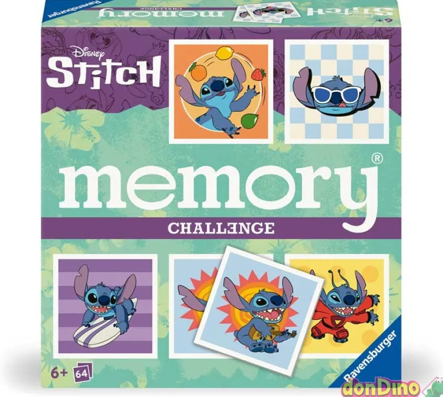 Juego memory challenge stitch 64 cartas