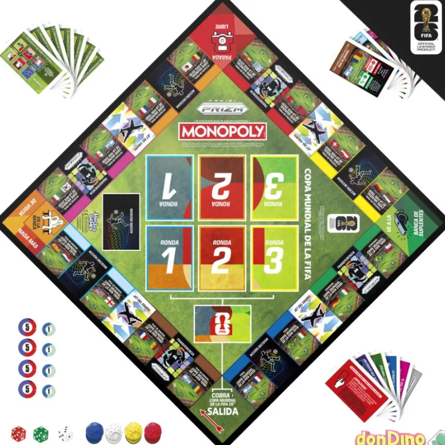 Juego monopoly copa mundial fifa panini prizm