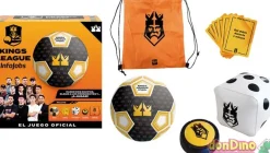 Juego oficial kings league infojobs c/balon,cartas,dado hinchable,pulsador,bolsa