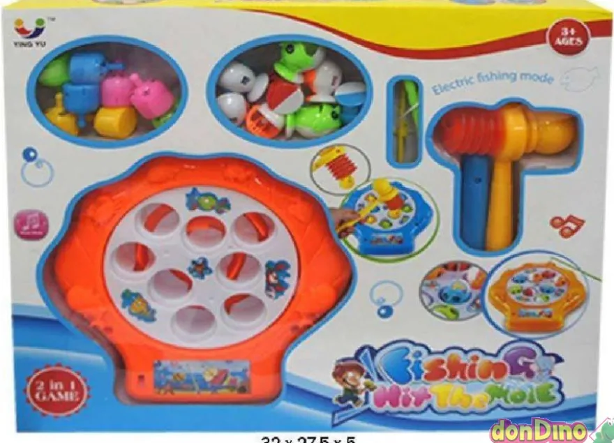 Juego pesca y martillo 2 en 1