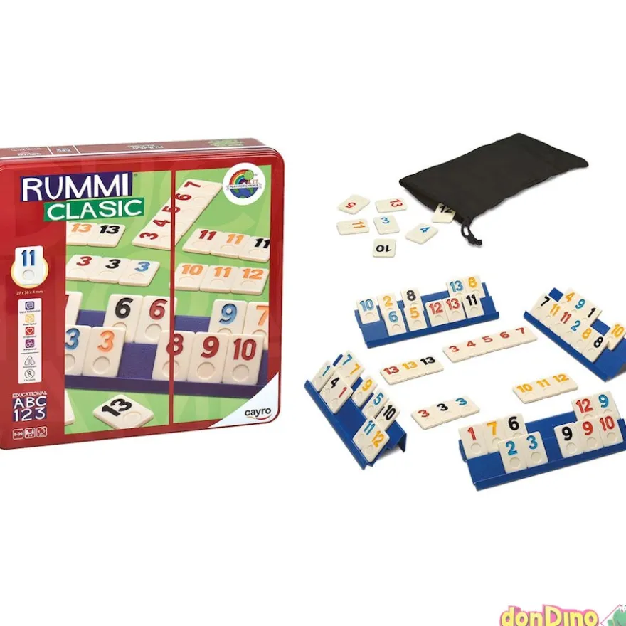 Juego rummi clasic caja metal