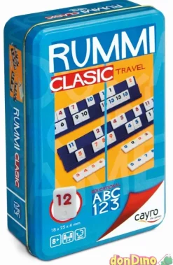 Juego rummi clasic viaje caja metal