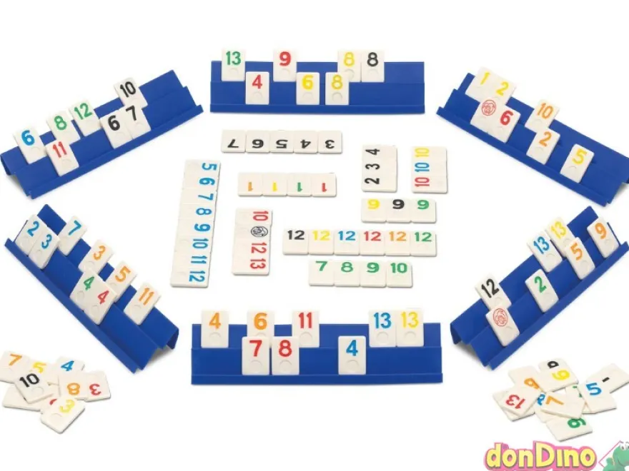 Juego rummi classic 6 jugadores ficha 27x38x4 mm.
