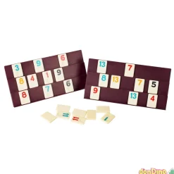 Juego rummy con 100 fichas