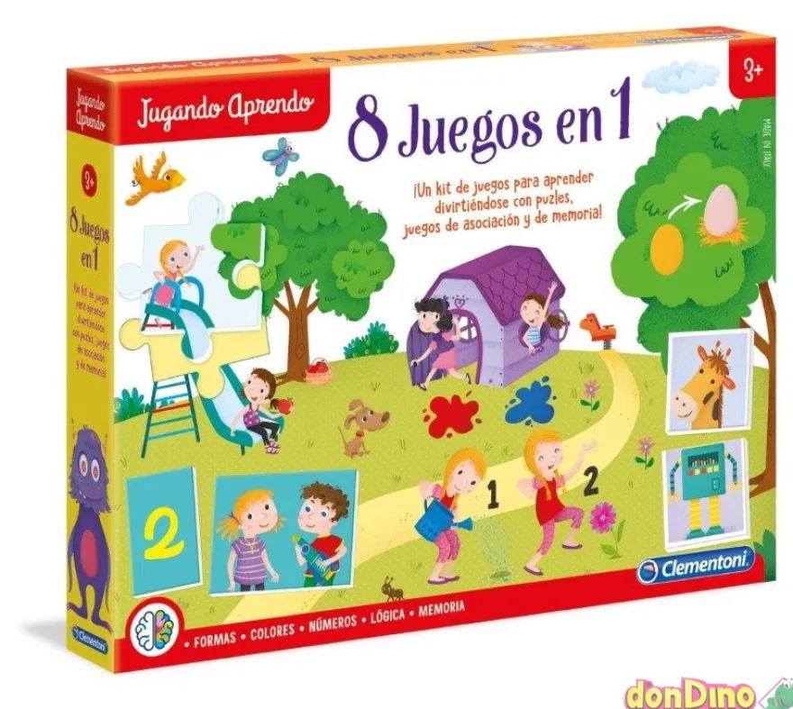 8 juegos en 1 jugando aprendo