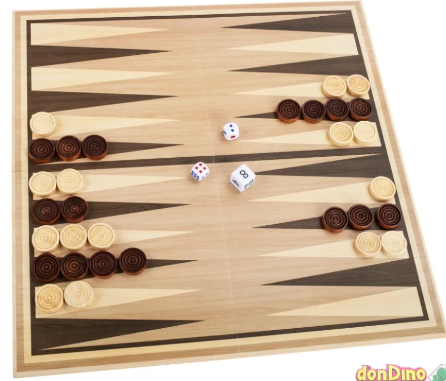 Juegos familiares 3 en 1 ajedrez-damas-backgammon