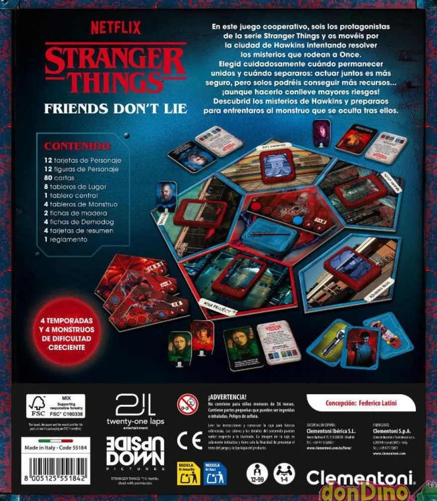 Juego stranger things friends don't lie