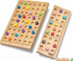 Juego sudoku madera caja metal magnético - 81 pzas. 9,5x14 mm.