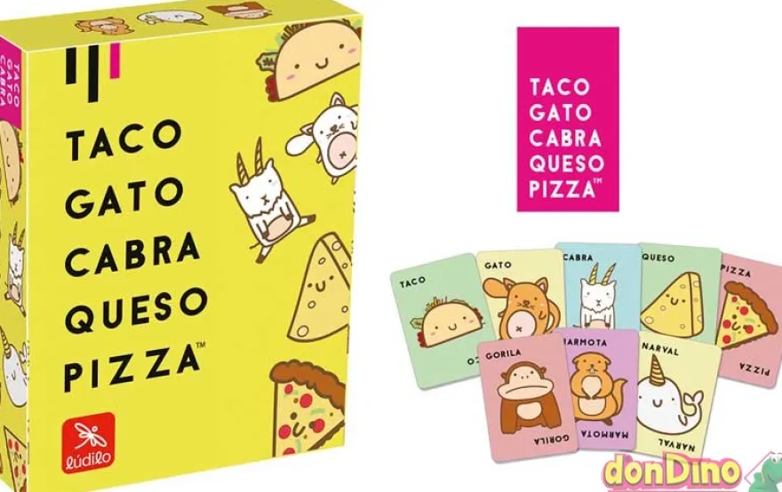 Juego taco gato cabra queso pizza