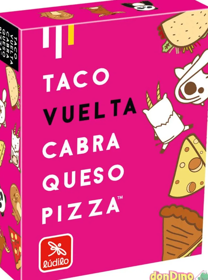 Juego taco vuelta cabra queso pizza