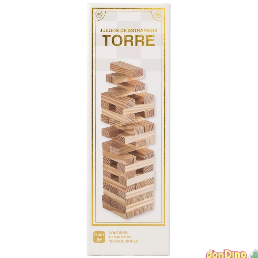 Juego torre madera 48 pzas.
