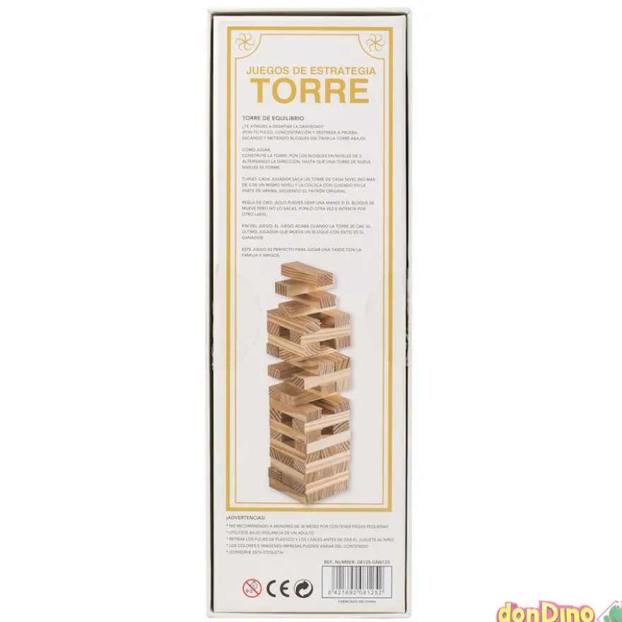 Juego torre madera 48 pzas.