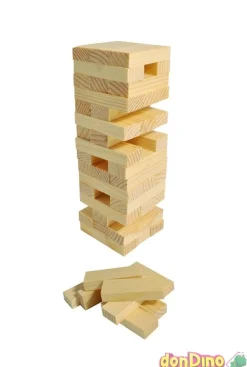 Juego torre madera viaje 48 pzas.