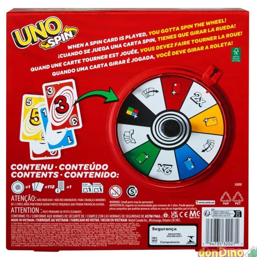 Juego uno spin