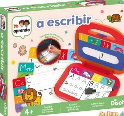 Juego yo aprendo a escribir con luz - pupitre-maletin - 21 láminas borrables