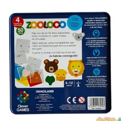 Juego zoo loco caja metal