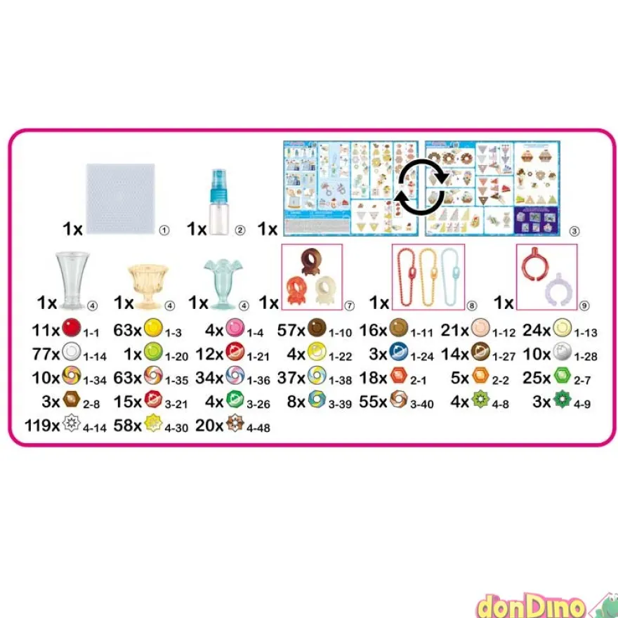 Kit accesorios dulces aquabeads 700 abalorios