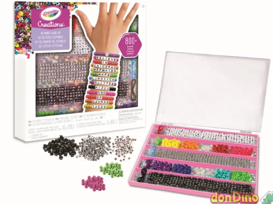 Kit cuentas del alfabeto creations +800 cuentas