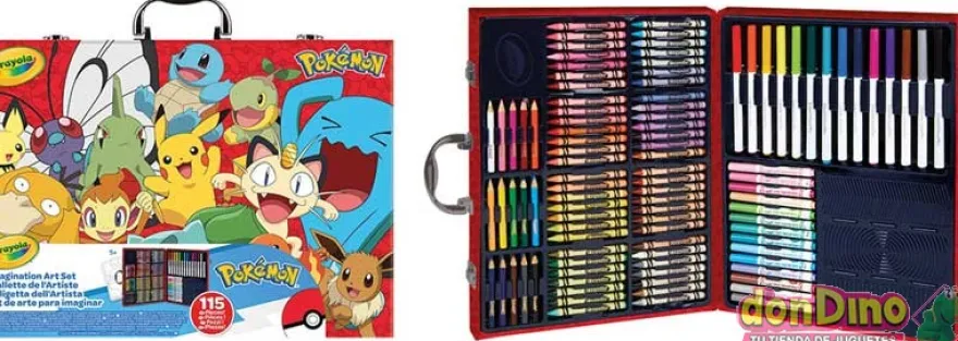 Kit de arte e imaginacion pokemon 155 pzas.