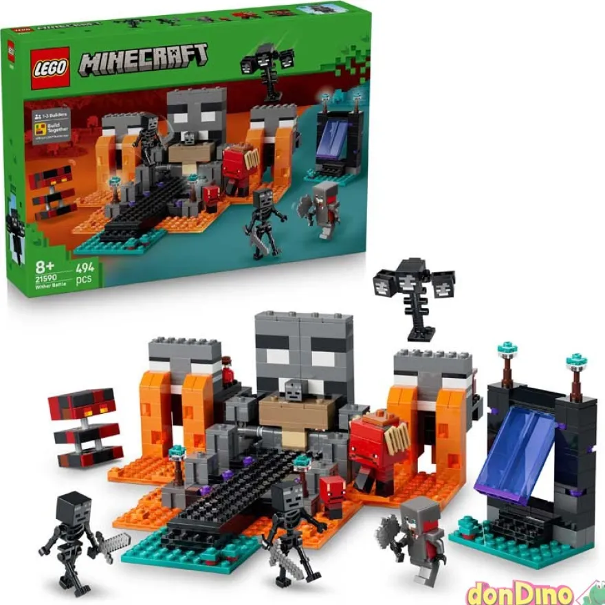 La batalla contra el wither lego minecraft 494 pzas.