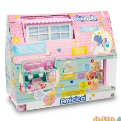 La casa de amicicci cicciobello portatil - 6 ambientes de juego - c/stickers