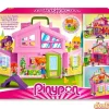 La casa rosa maletin pinypon c/2 figuras