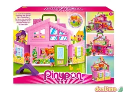 La casa rosa maletin pinypon c/2 figuras