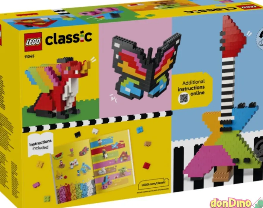 Ladrillos creativos a todo color lego classic - 820 pzas.