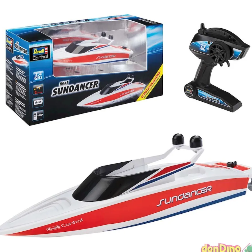 Lancha sundancer r/c 2.4 ghz bat. 31,5x9,5x9,5 cm.