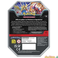 Lata cartas pokemon ex surtidas 1 carta holográfica,4 sobres mejora